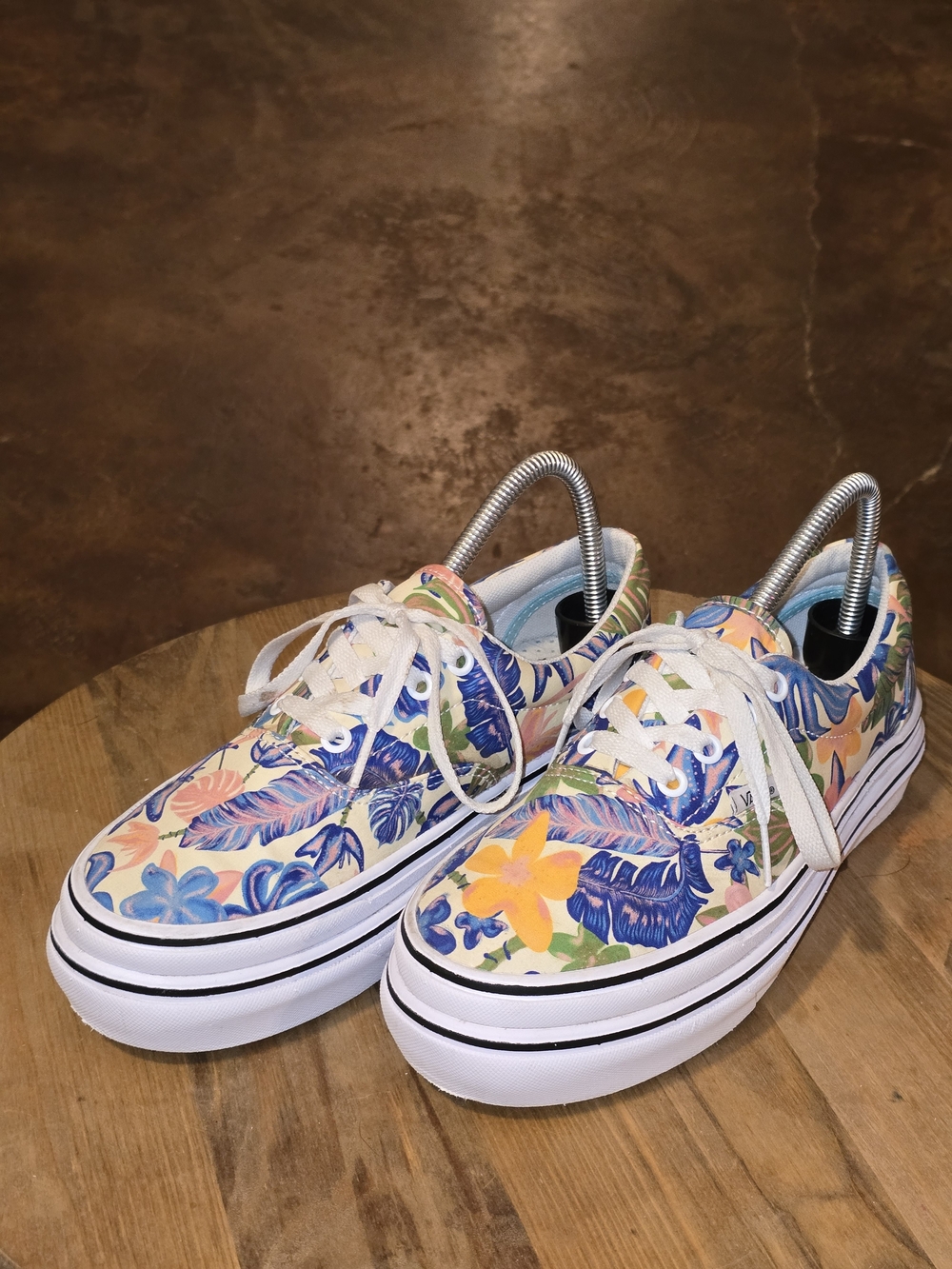 VANS Super ComfyCush Era Tropical Mellow Yellow/True White Floral Sneakers W7